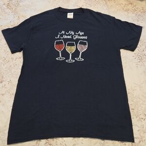Custom T-Shirt with Wine Glass Design